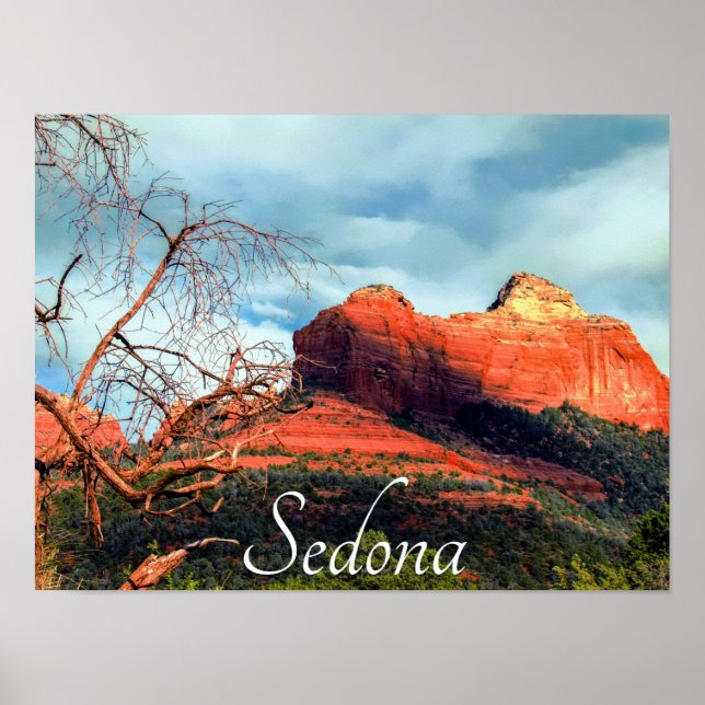 Poster Roches rouges pittoresques de Sedona Latte Mug (Devant)