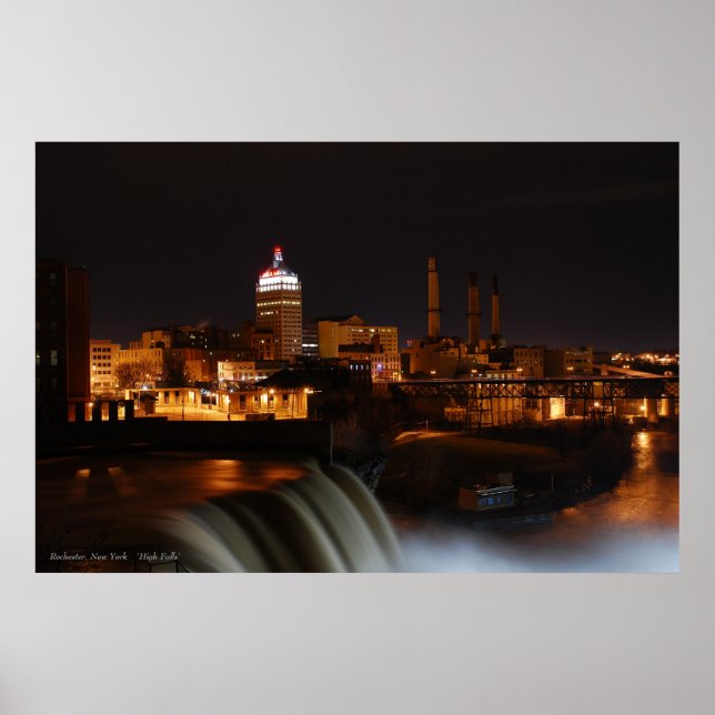 Poster Rochester 'High Falls' (Devant)