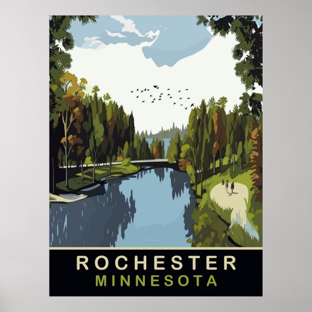 Poster Rochester, Minnesota, Parc, Voyage (Devant)