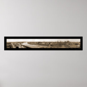 Poster Rochester NY Birdseye Photo 1906