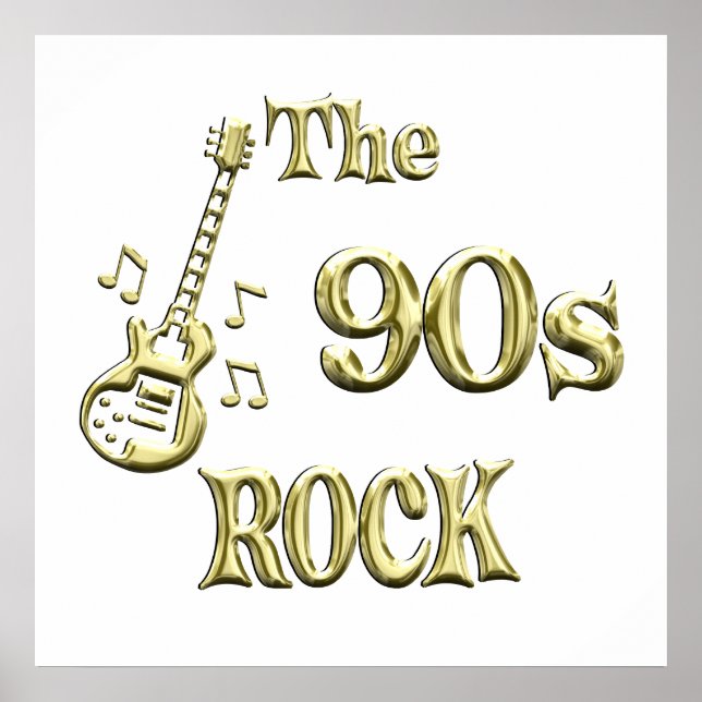 Poster ROCK des années 90 (Devant)