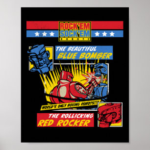 Poster Rock em Sock em - Boxing Robots Comic Page