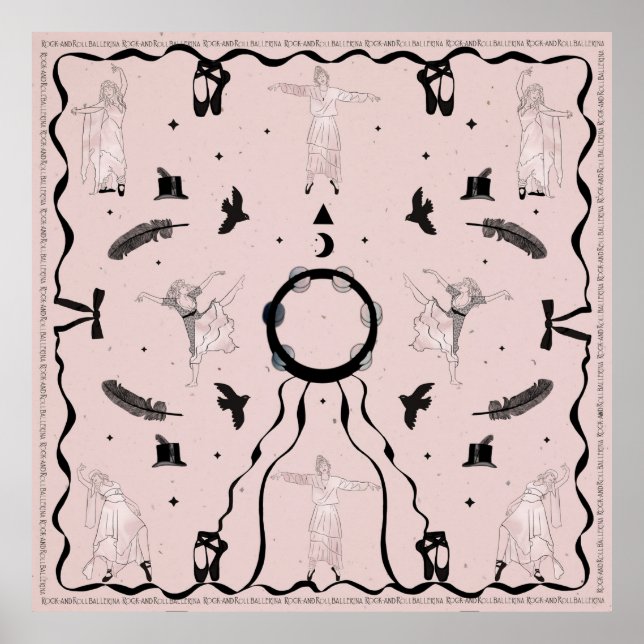 Poster Rock et Roll Ballerina II (Devant)