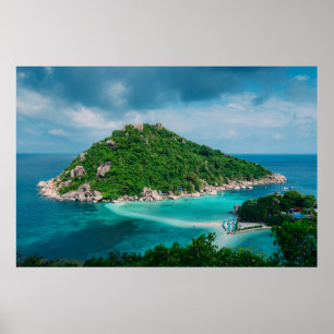 Poster Rock Island Tropical Escape
