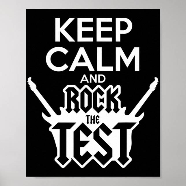 Poster Rock Le Jour De Test Professeur Test State Idea Sc (Devant)