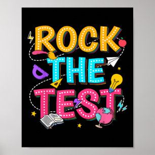 Poster Rock Le Test Motivational Test Day Pour Enseignant