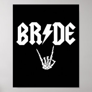 Poster Rock N Roll Gothique Halloween Bachelorette Party