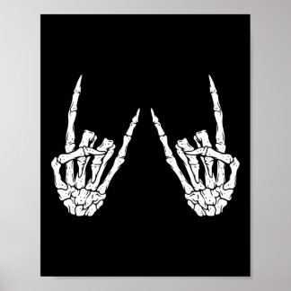 Poster Rock On Band Rock Et Roll Costume Halloween Hommes