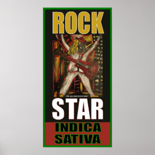 POSTER ROCK STAR INDICA SATIVA