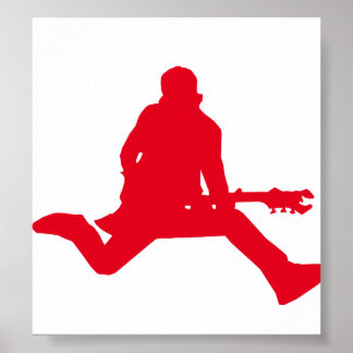 Poster Rock Star Red