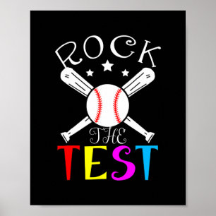 Poster Rock The Test Teacher Test Day Test Test Day Drôle