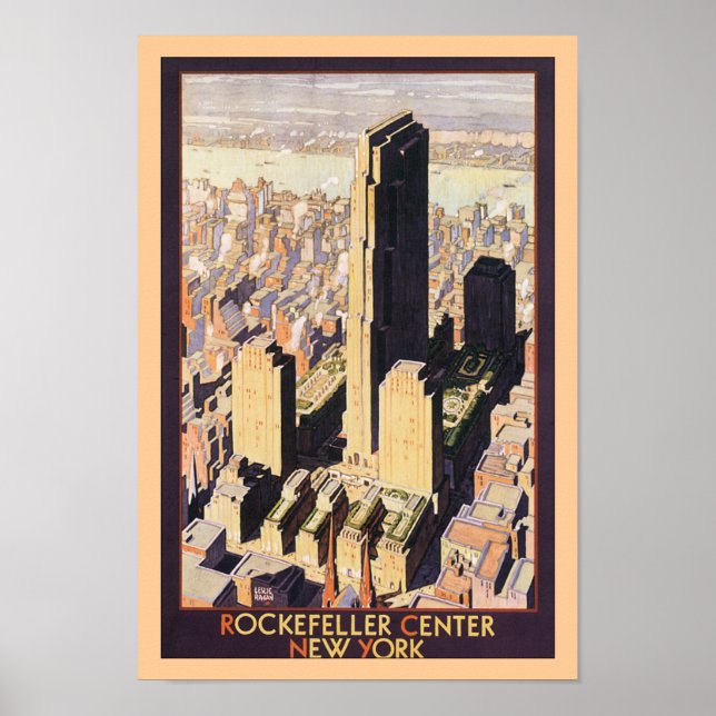 Poster Rockefeller Center New York (Devant)