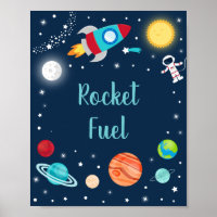 Rocket Fuel Space Rocket Ship Planètes Anniversair