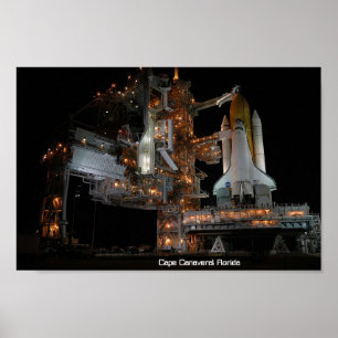 Poster Rocket Launchpad Floride USA