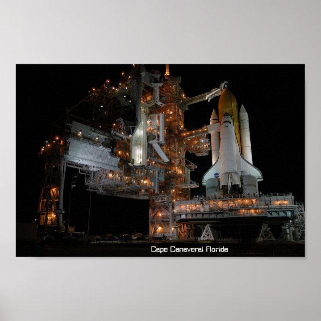 Poster Rocket Launchpad Floride USA (Devant)