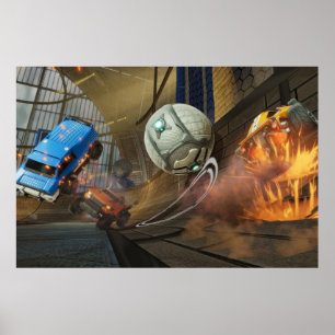 Poster Rocket League jeu E-Sports incroyablement compétit
