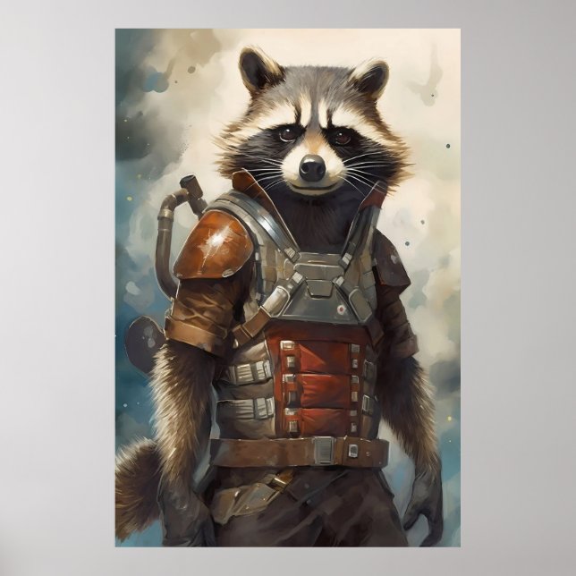 Poster Rocket Raccoon (Devant)
