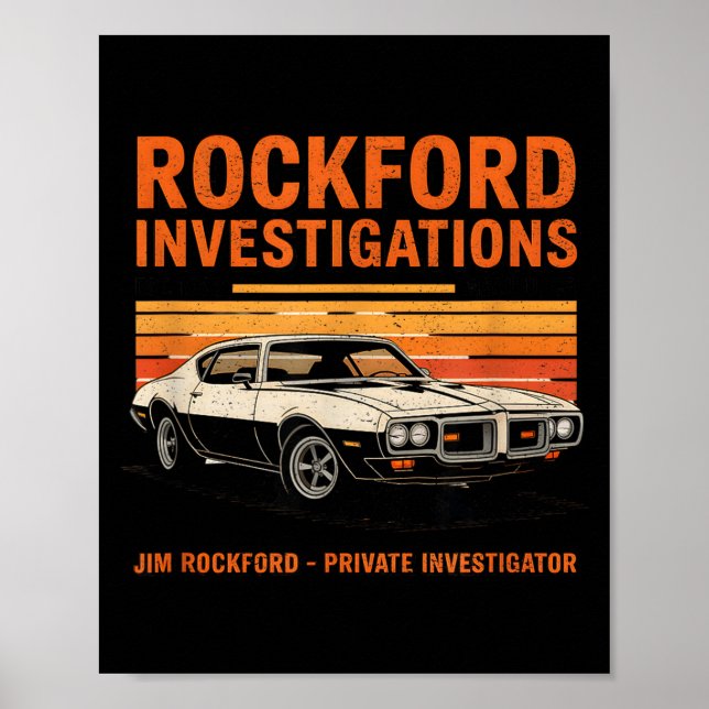 Poster Rockford Detective Agency - Rockford Files  (Devant)