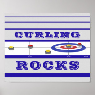 Poster Rocks de curling
