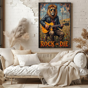 Poster Rockstar rurale : Lion sur roues