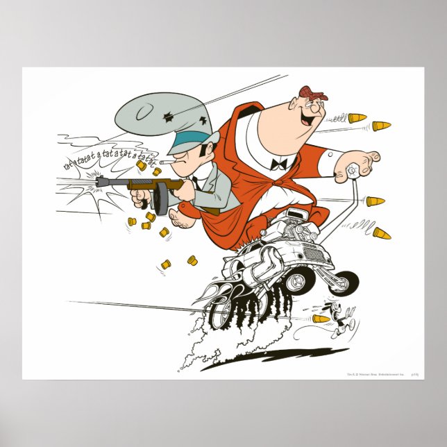 Poster Rocky et Mugsy Rat a tat tat tat (Devant)
