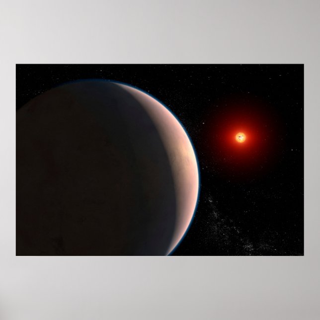 Poster Rocky Exoplanet Gj 486 B Orbitant Une Étoile Naine (Devant)