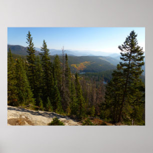 Poster Rocky Mountain Overlook au début de l'automne