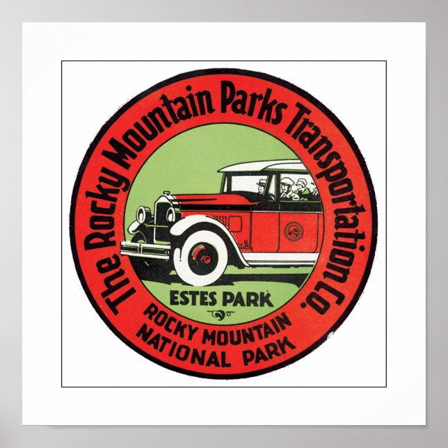 Poster Rocky Mountain Park (Devant)