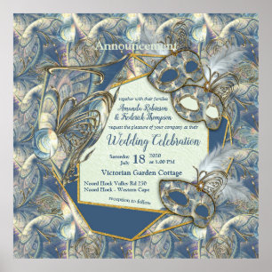 Poster Rococo Rich Romantic Gold Reliefs & Masques