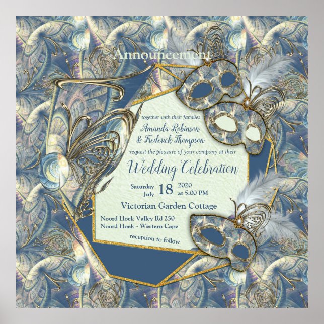 Poster Rococo Rich Romantic Gold Reliefs & Masques (Devant)