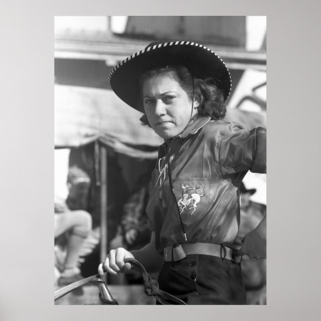 Poster Rodeo Cowgirl : 1940 (Devant)