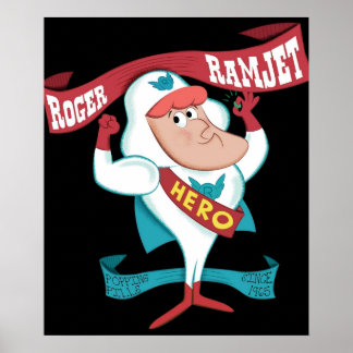 Poster Roger Ramjet héros de notre nation