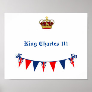 Poster Roi Charles 111 Couronne royale