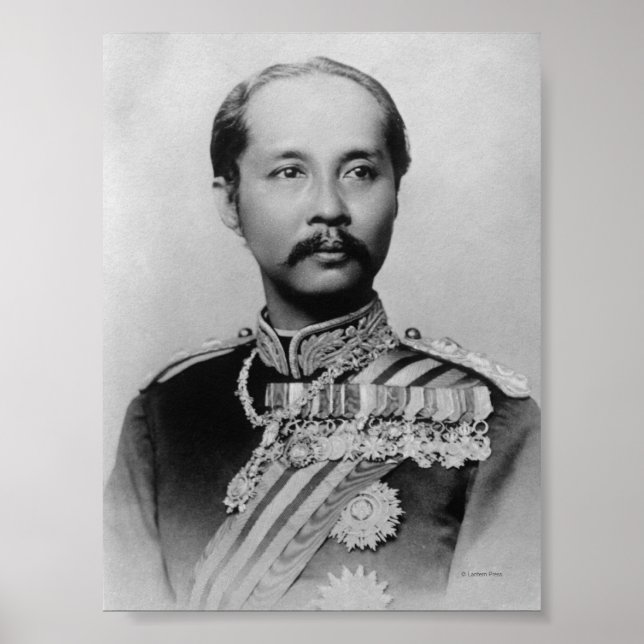Poster Roi Chulalongkorn Rama V (Devant)