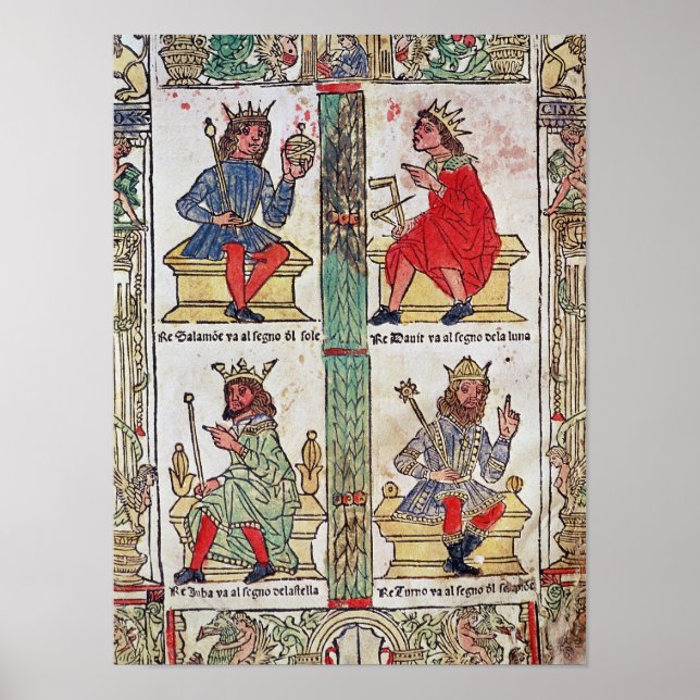 Poster Roi David, Salomon, Luba et Turnis (Devant)