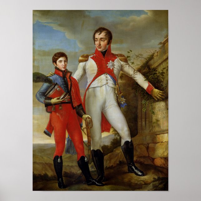 Poster Roi de Hollande et Prince héritier de Hollande (Devant)