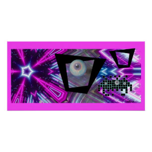 Poster Roi de la nouvelle invasion Vaporwave