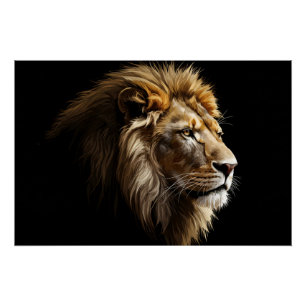 Poster Roi de la Savannah Glossy