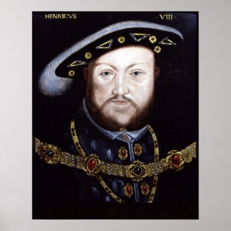 POSTER ROI HENRY VIII, ROI D'ANGLETERRE