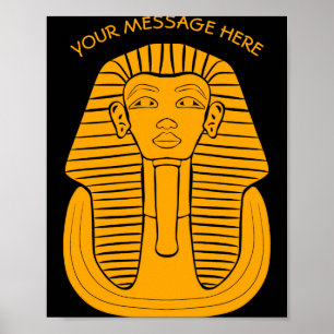 Poster Roi Tout Toutankhamon Égyptien Ancien Graphique T-