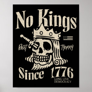 Poster Rois en Amérique depuis 1776 4 juillet patriotique