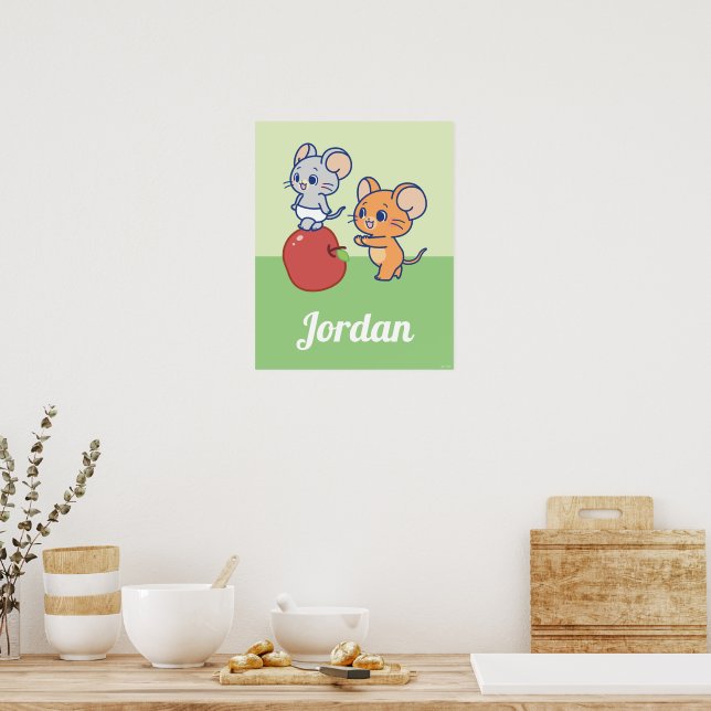 Poster Rollage Anime Tuffy et Jerry Apple (Cuisine)
