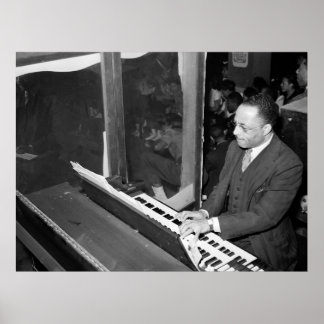 Poster Roller Rink Organist, années 1940