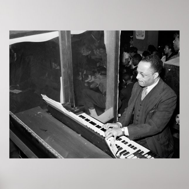 Poster Roller Rink Organist, années 1940 (Devant)