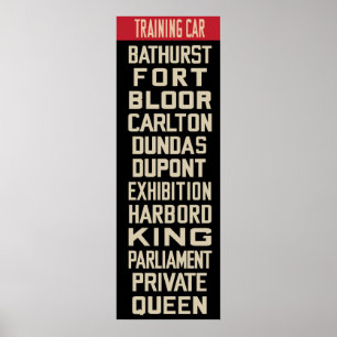 Poster Rollsign de tramway PCC (dimension de tramage IKEA