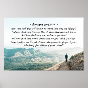 Poster Romains 10:14-15 Alors comment ils l'appelleront