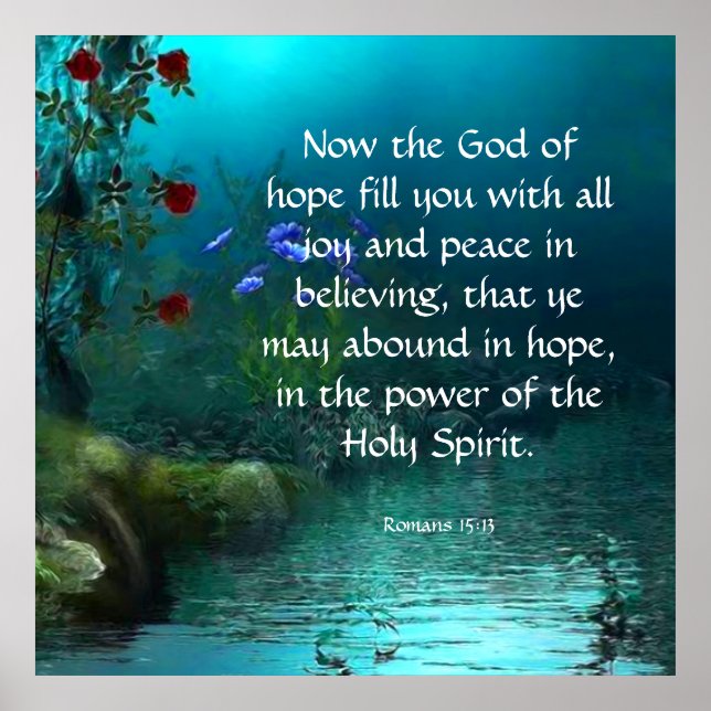 Poster Romains 15:13 (Devant)