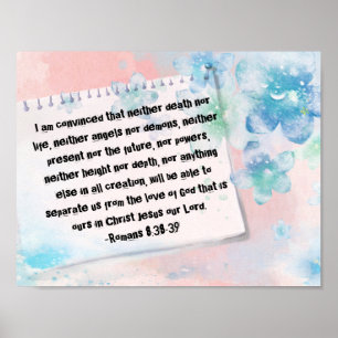 Poster Romains 8:38-39 La Bible Blossoms Destiny