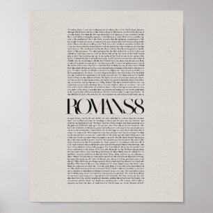 Poster Romains 8 - Inspiration Christian Wall Art