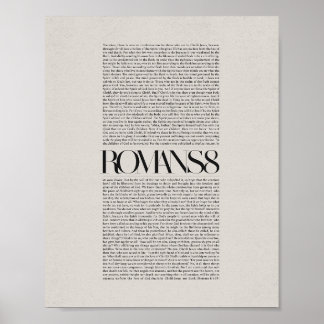 Poster Romains 8 - Inspiration Christian Wall Art